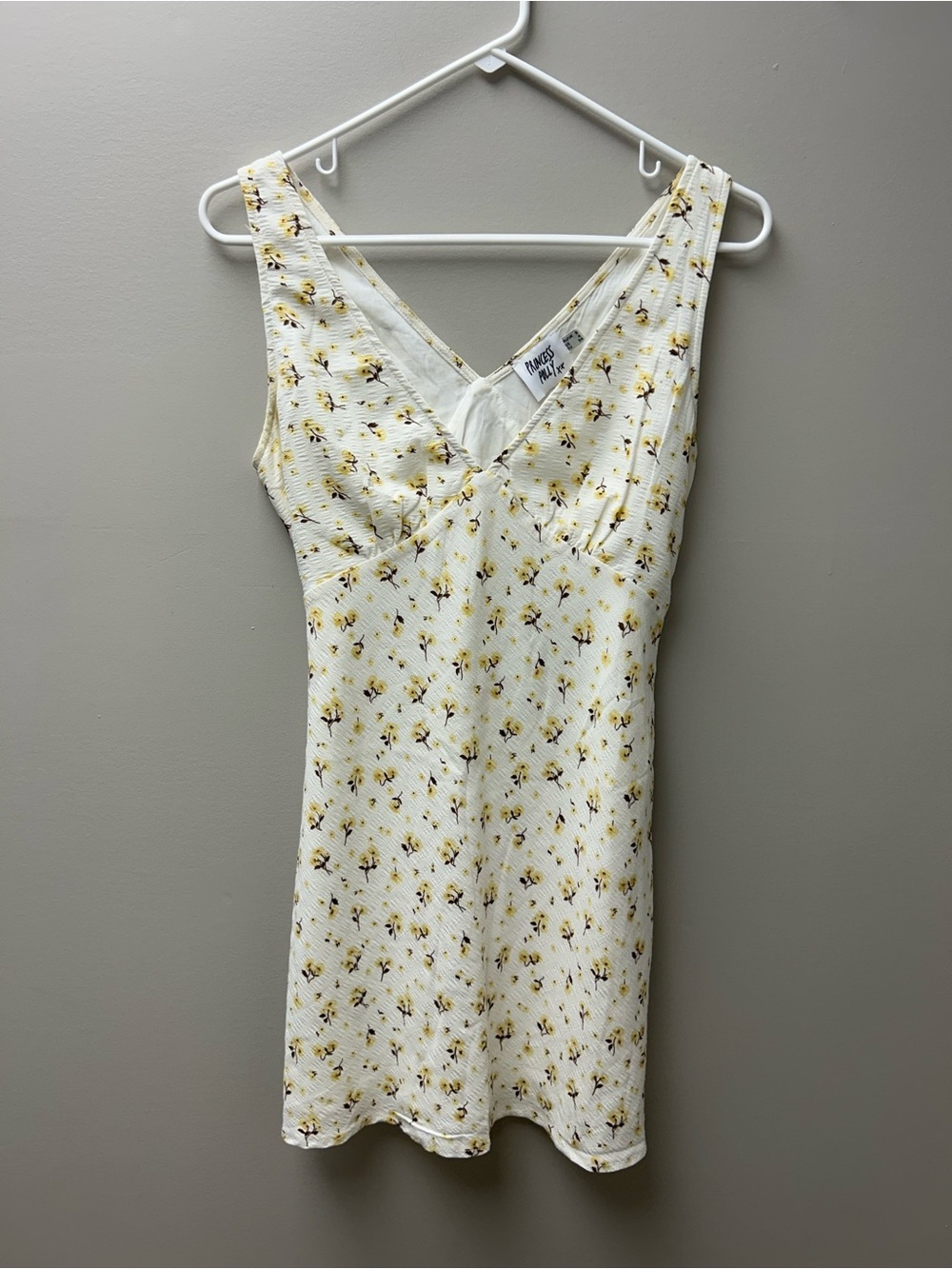 Princess Polly Nellie Yellow Floral Print Mini Dress